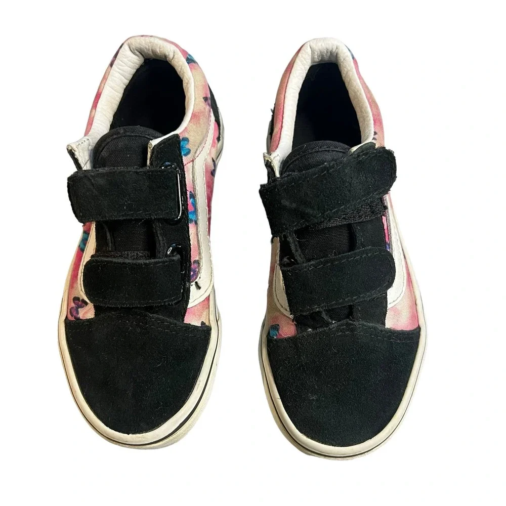 Vans Kids Pink Black Tie-Dye Velcro Sneakers - Picture 5 of 10